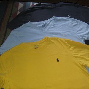 3 Ralph lauren polo tshirts